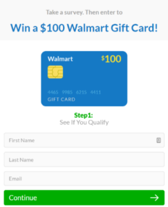 $100 Wallmart Gift Card
