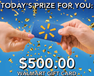 $500 Wallmart Gift Card