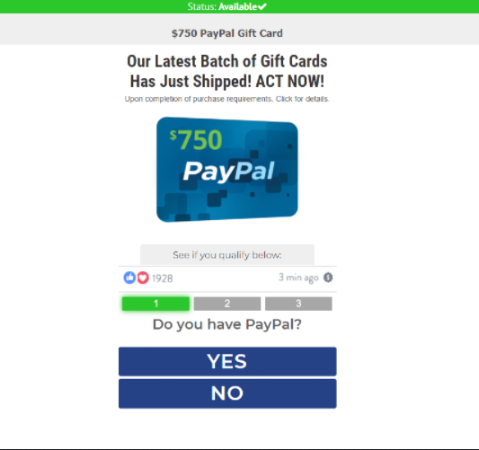 PayPal $750 Gift Card