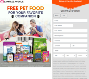 Free Pet Food